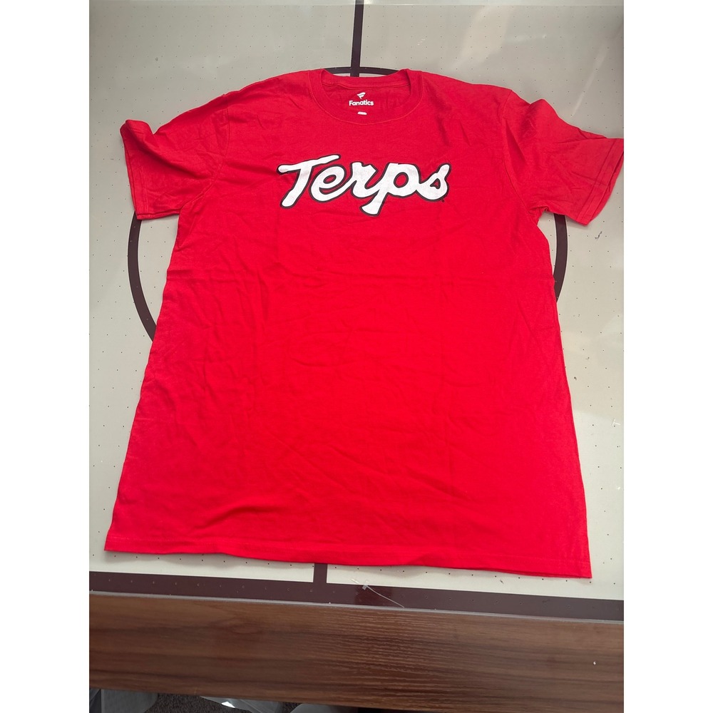 115 Fanatics Maryland Terrapins Terps Red Graphic Mens Large NCAA Collegiate